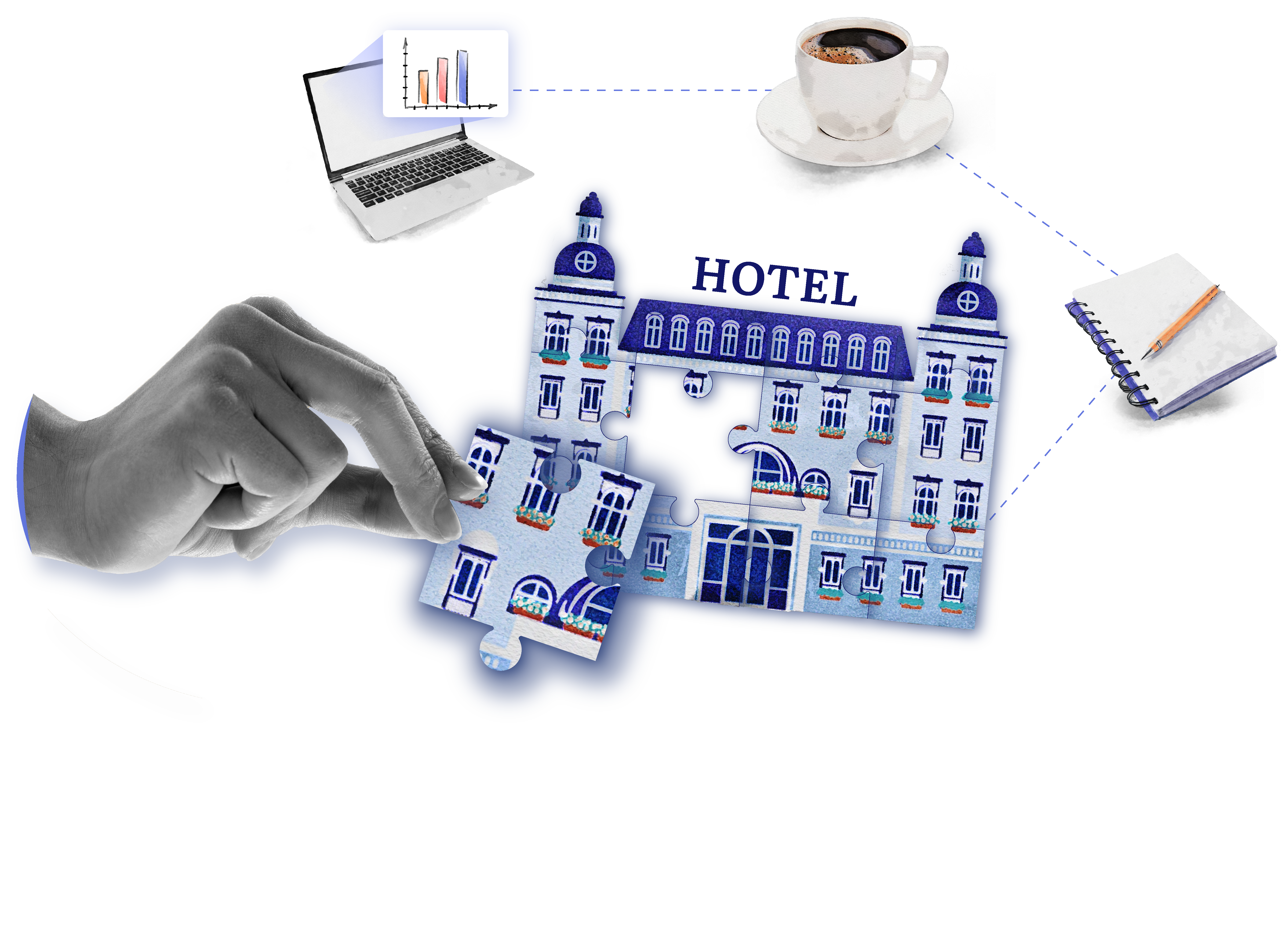 hotel puzzle-with tools-white bg